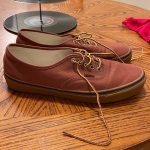 Vans Authentic Gum Sole w/ Boot Laces - Sequoia/Rust/Brown